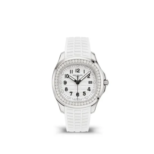 Aquanaut 5068 SS PPF 1:1 Best Edition White Textured Dial on White Rubber Strap 324CS